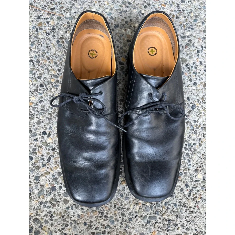 Dr Martens Men's Black Leather Square Toe Oxford‎ Dress Shoes 1C61 Size 11